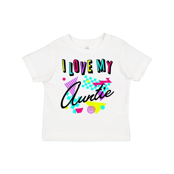 Inktastic I Love my Auntie- 80s retro style Boys or Girls Toddler T-Shirt