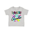 thumbnail image 1 of Inktastic I Love my Auntie- 80s retro style Boys or Girls Toddler T-Shirt, 1 of 5