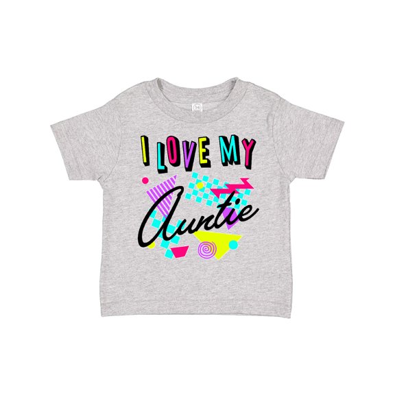 Inktastic I Love my Auntie- 80s retro style Boys or Girls Toddler T-Shirt