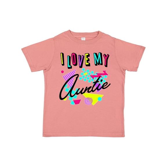 Inktastic I Love my Auntie- 80s retro style Boys or Girls Toddler T-Shirt