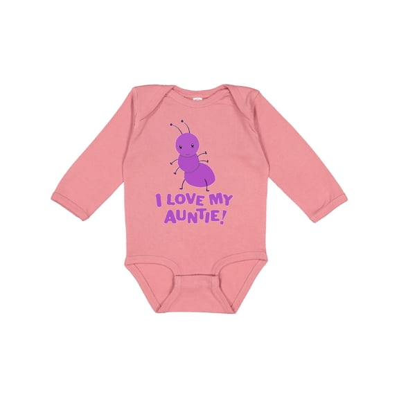 Inktastic I Love my Auntie Boys or Girls Long Sleeve Baby Bodysuit