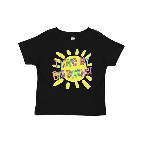 Inktastic I Love my Big Brother- sun and rainbow letters Boys or Girls Baby T-Shirt