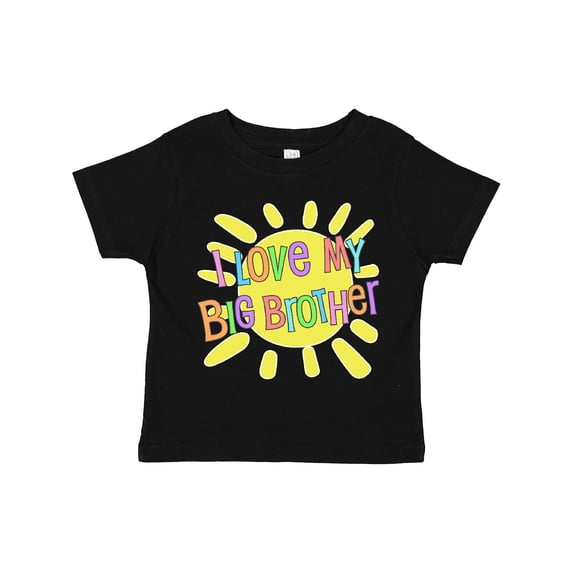 Inktastic I Love my Big Brother- sun and rainbow letters Boys or Girls Toddler T-Shirt