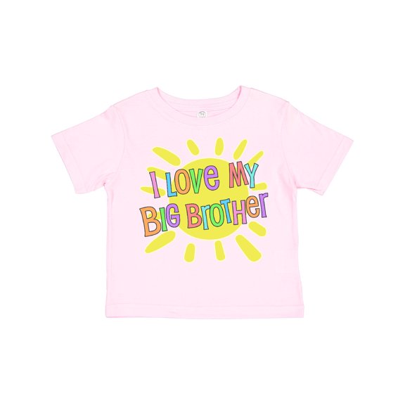 Inktastic I Love my Big Brother- sun and rainbow letters Boys or Girls Toddler T-Shirt