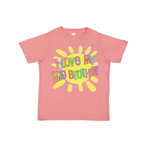 Inktastic I Love my Big Brother- sun and rainbow letters Boys or Girls Toddler T-Shirt