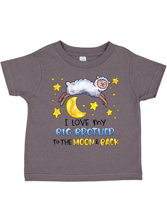 I Love my Big Brother to the Moon and Back Cute Sheep Boys or Girls Toddler T-Shirt