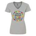 thumbnail image 1 of Inktastic I Love my Brother Autism Awareness Women's V-Neck T-Shirt, 1 of 5