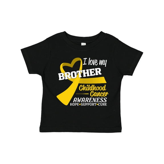 Inktastic I Love my Brother Childhood Cancer Awareness- Hope, Support, Cure Boys or Girls Toddler T-Shirt