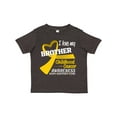 thumbnail image 1 of Inktastic I Love my Brother Childhood Cancer Awareness- Hope, Support, Cure Boys or Girls Toddler T-Shirt, 1 of 5