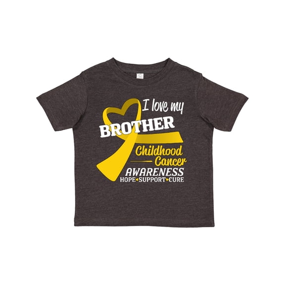 Inktastic I Love my Brother Childhood Cancer Awareness- Hope, Support, Cure Boys or Girls Toddler T-Shirt