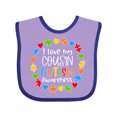 thumbnail image 1 of Inktastic I Love my Cousin Autism Awareness Boys or Girls Baby Bib, 1 of 4