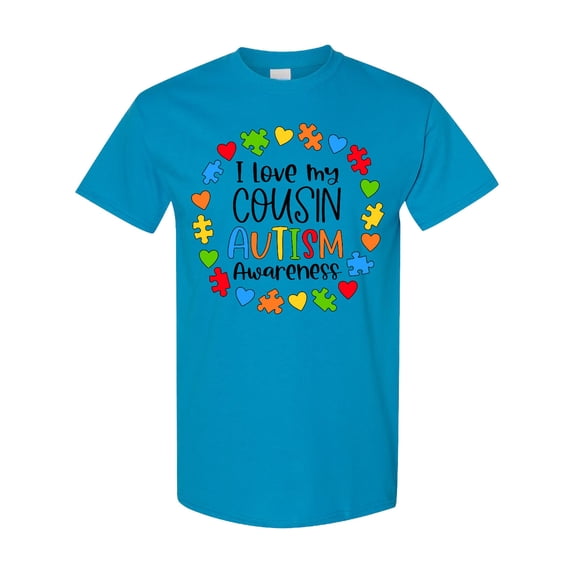Inktastic I Love My Cousin Autism Awareness T-Shirt