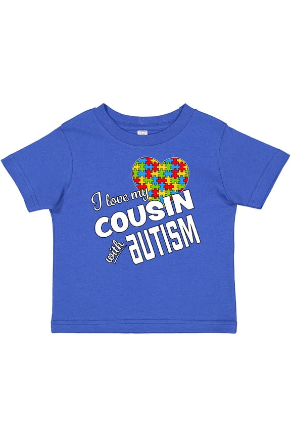 I Love my Cousin with Autism Boys or Girls Baby T-Shirt