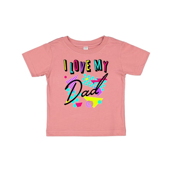 Inktastic I Love my Dad- 80s retro style Boys or Girls Baby T-Shirt