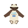 thumbnail image 1 of Inktastic I Love my Dad Fathers Day Boys or Girls Long Sleeve Baby Bodysuit, 1 of 5
