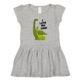 thumbnail image 1 of Inktastic I Love my Dad with Baby and Daddy Brontosauruses Girls Toddler Dress, 1 of 5