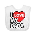 thumbnail image 1 of Inktastic I Love my Dada Boys or Girls Baby Bib, 1 of 4