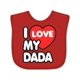 thumbnail image 1 of Inktastic I Love my Dada Boys or Girls Baby Bib, 1 of 4