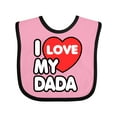 thumbnail image 1 of Inktastic I Love my Dada Boys or Girls Baby Bib, 1 of 4