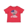 thumbnail image 1 of Inktastic I Love my Daddy Military Son Daughter Boys or Girls Baby T-Shirt, 1 of 5