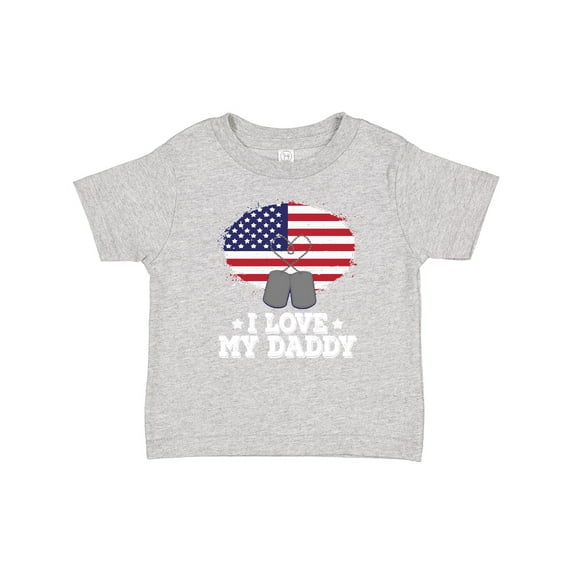 Inktastic I Love my Daddy Military Son Daughter Boys or Girls Baby T-Shirt
