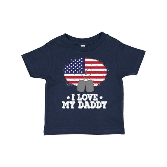 Inktastic I Love my Daddy Military Son Daughter Boys or Girls Toddler T-Shirt