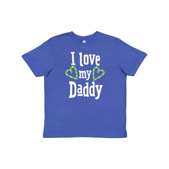 Inktastic I Love my Daddy- hearts Youth T-Shirt