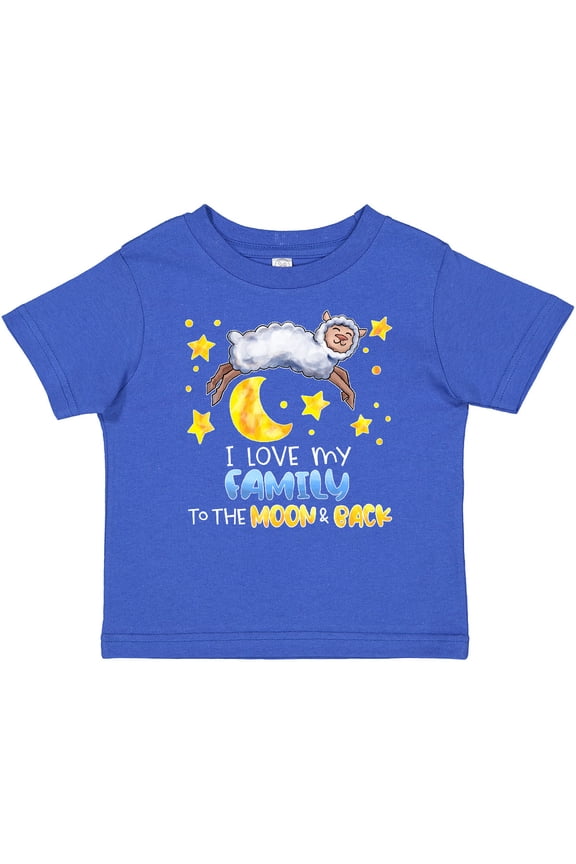 I Love my Family to the Moon and Back Cute Sheep Boys or Girls Baby T-Shirt