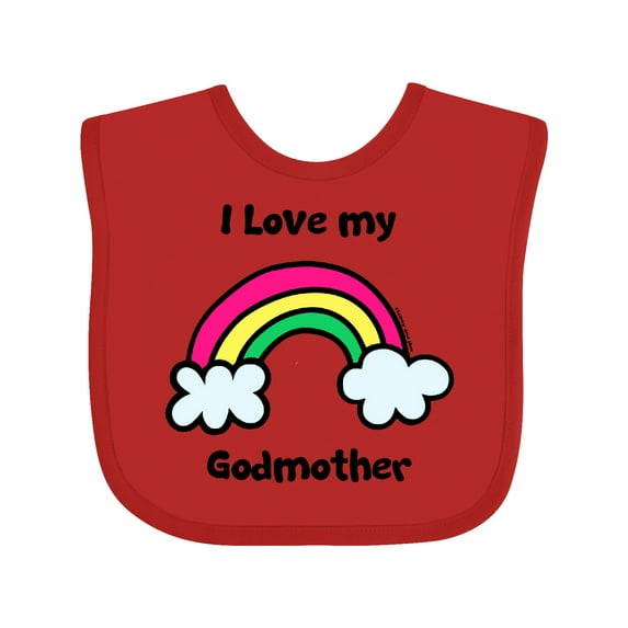 Inktastic I Love my Godmother Boys or Girls Baby Bib
