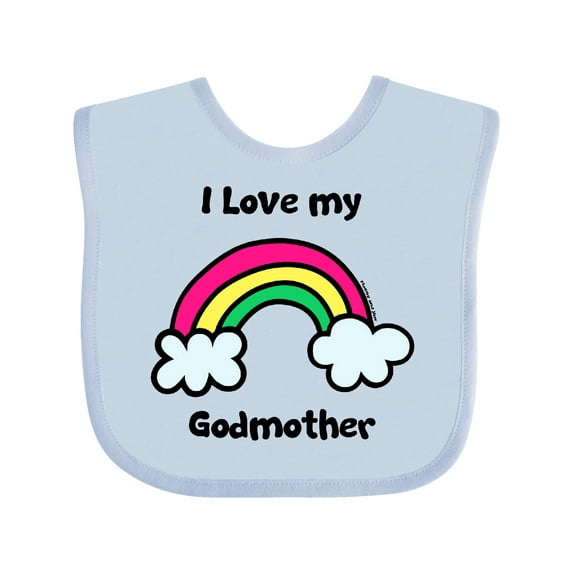 Inktastic I Love my Godmother Boys or Girls Baby Bib