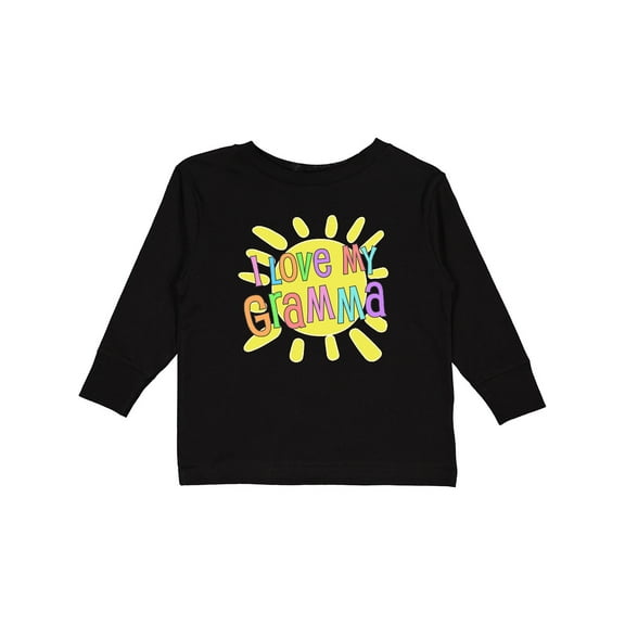 Inktastic I Love my Gramma- sun and rainbow letters Boys or Girls Long Sleeve Toddler T-Shirt