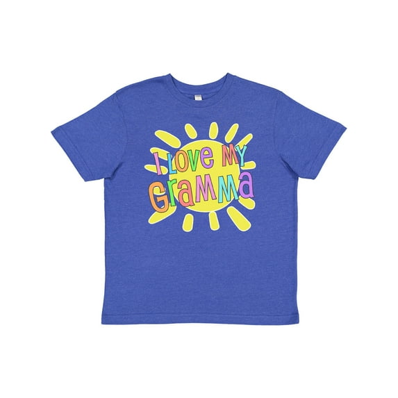 Inktastic I Love my Gramma- sun and rainbow letters Youth T-Shirt