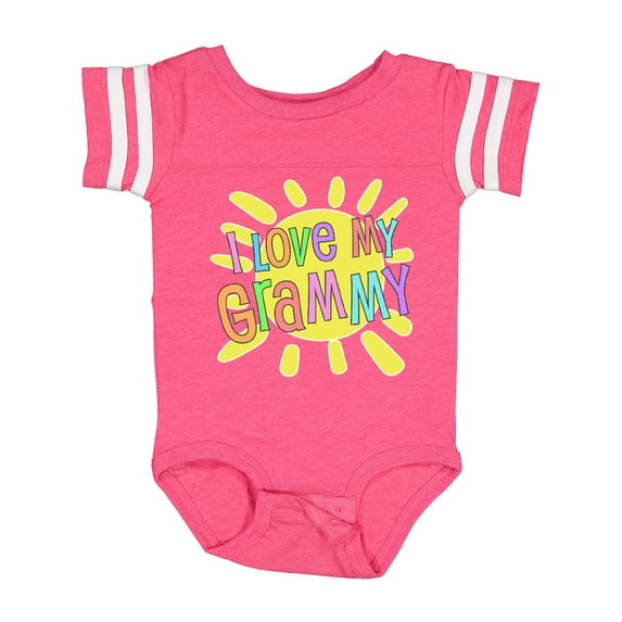 Inktastic I Love My Grammy Sun and Rainbow Letters Boys or Girls Baby Bodysuit