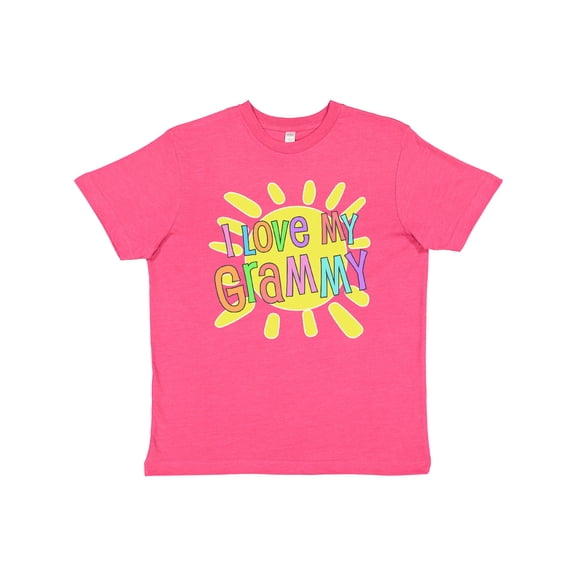 Inktastic I Love My Grammy Sun and Rainbow Letters Youth T-Shirt