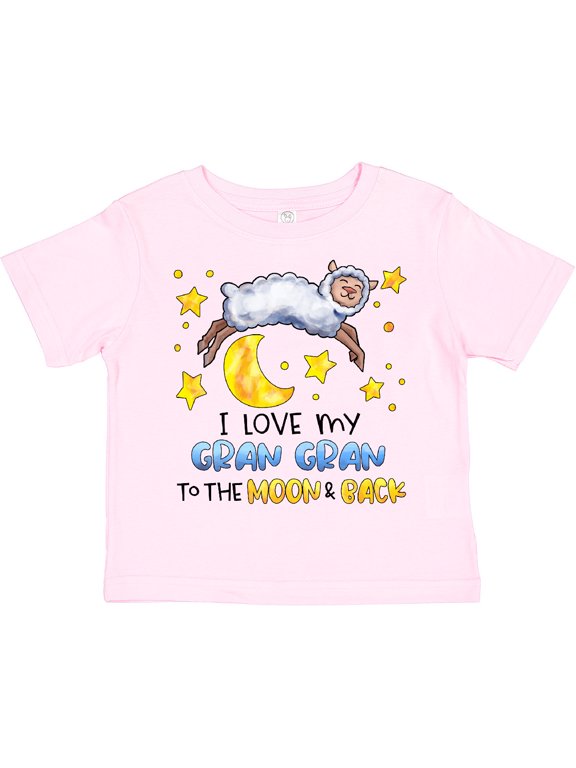 I Love my Gran Gran to the Moon and Back Cute Sheep Boys or Girls Toddler T-Shirt