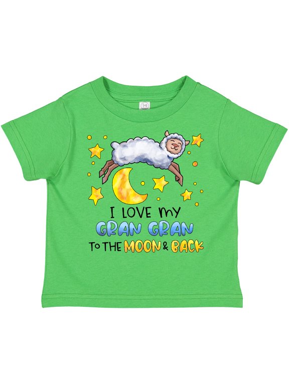 I Love my Gran Gran to the Moon and Back Cute Sheep Boys or Girls Toddler T-Shirt