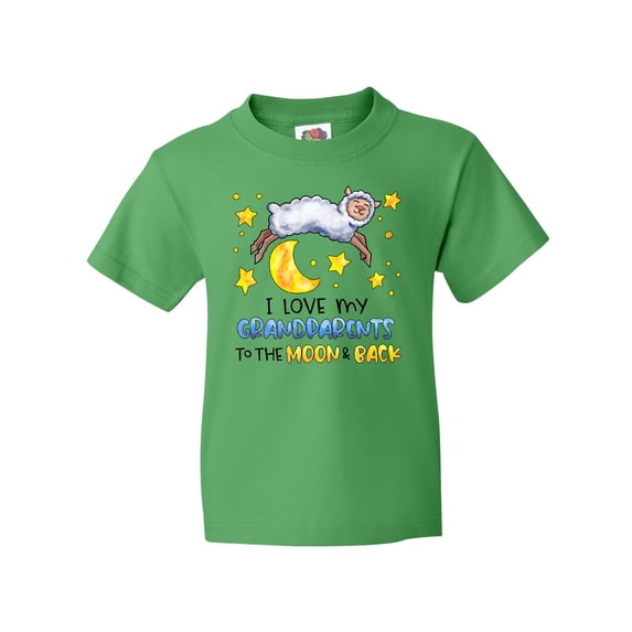 Inktastic I Love my Grandparents to the Moon and Back Cute Sheep Youth T-Shirt