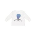 thumbnail image 1 of Inktastic I Love my Great Grandpa Elephant Boys or Girls Long Sleeve Toddler T-Shirt, 1 of 5