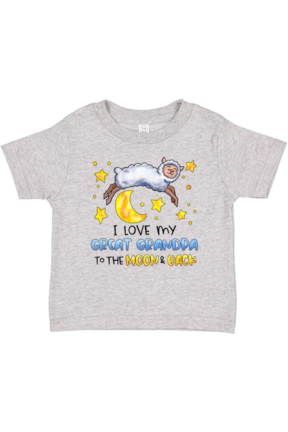 I Love my Great Grandpa to the Moon and Back Cute Sheep Boys or Girls Baby T-Shirt