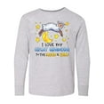 thumbnail image 1 of Inktastic I Love my Great Grandpa to the Moon and Back Cute Sheep Long Sleeve Youth T-Shirt, 1 of 5
