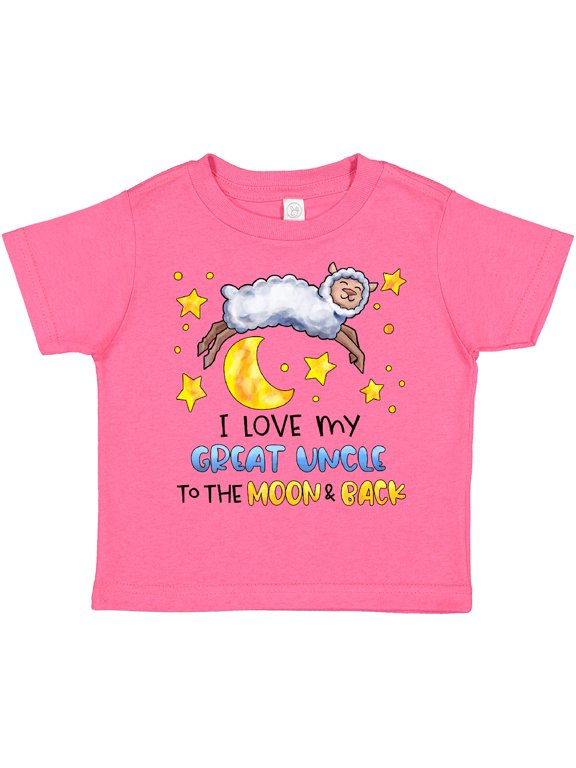 I Love my Great Uncle to the Moon and Back Cute Sheep Boys or Girls Toddler T-Shirt