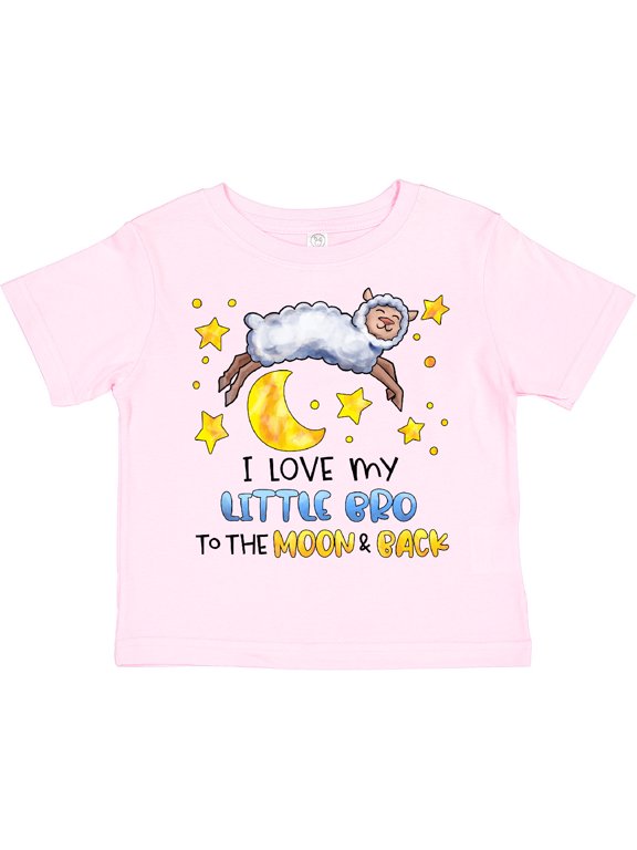 I Love my Little Bro to the Moon and Back Cute Sheep Boys or Girls Toddler T-Shirt