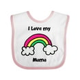 thumbnail image 1 of Inktastic I Love my Mama Boys or Girls Baby Bib, 1 of 4