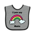 thumbnail image 1 of Inktastic I Love my Mama Boys or Girls Baby Bib, 1 of 4