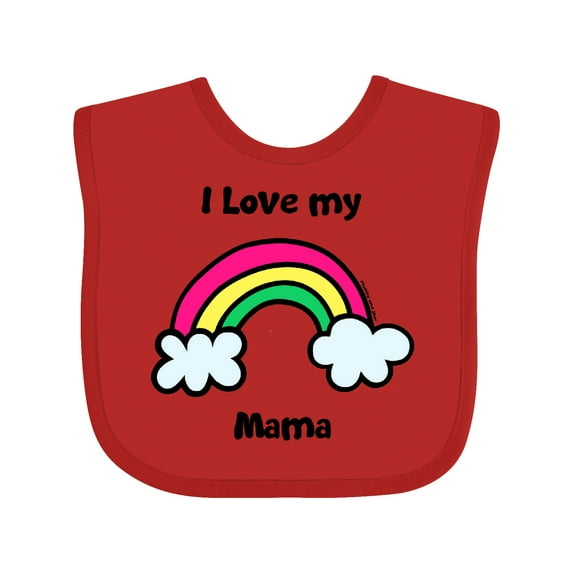 Inktastic I Love my Mama Boys or Girls Baby Bib