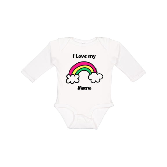 Inktastic I Love my Mama Boys or Girls Long Sleeve Baby Bodysuit