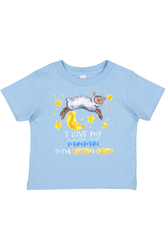I Love my Mama to the Moon and Back Cute Sheep Boys or Girls Baby T-Shirt