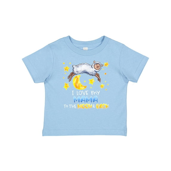 Inktastic I Love my Mama to the Moon and Back Cute Sheep Boys or Girls Baby T-Shirt