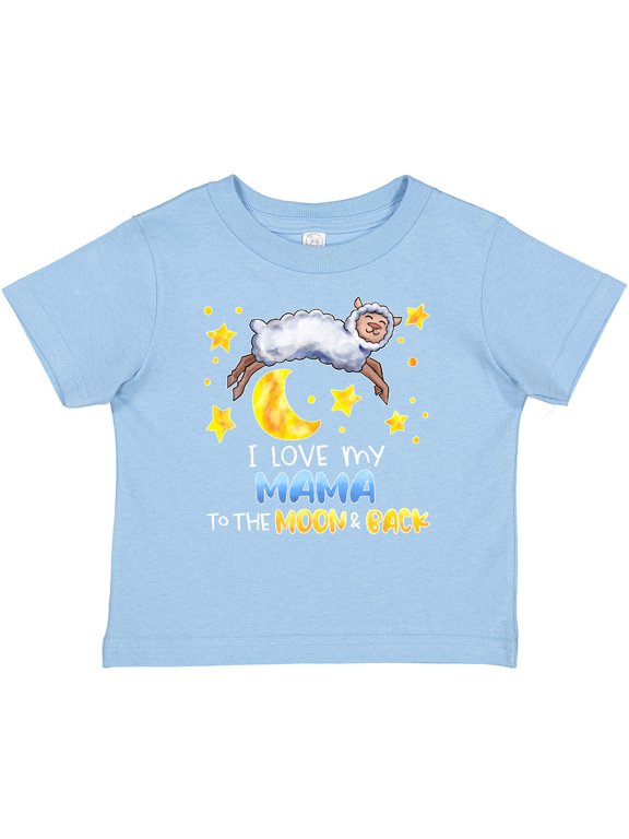 I Love my Mama to the Moon and Back Cute Sheep Boys or Girls Baby T-Shirt