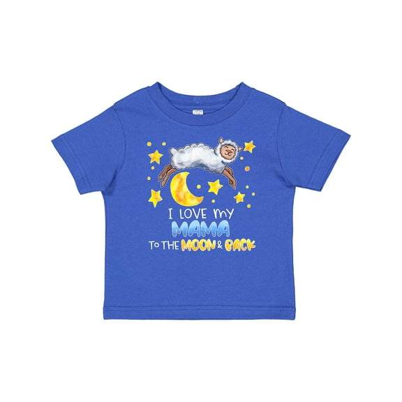 Inktastic I Love my Mama to the Moon and Back Cute Sheep Boys or Girls Baby T-Shirt